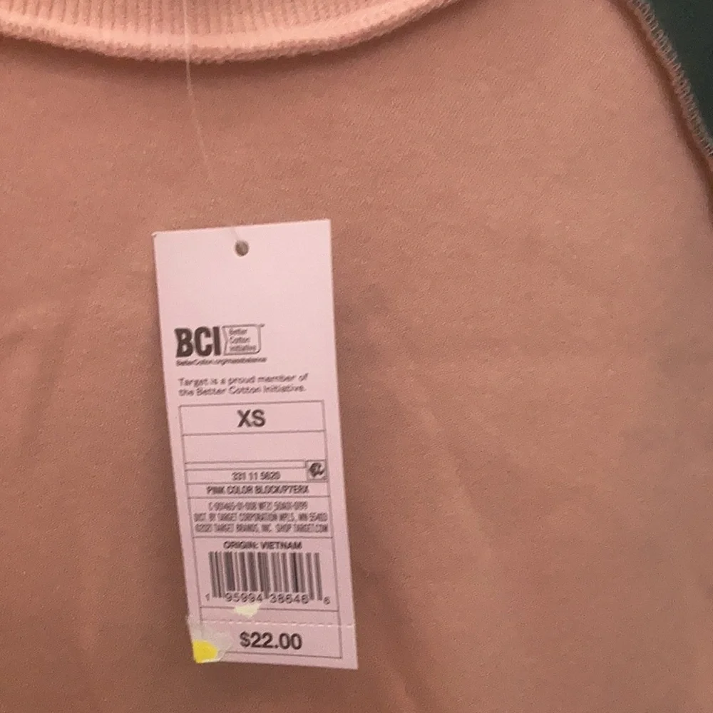 FINAL MARKDOWN Wild fable color blocked sweatshirt xs Nwt - Picture 3 of 4